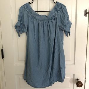 Denim Off Shoulder Dress